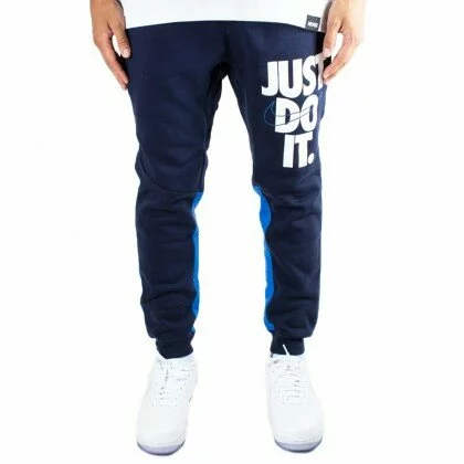 Pantalone in Felpa Uomo Nike Sportswear Jogger Just Do It Blu